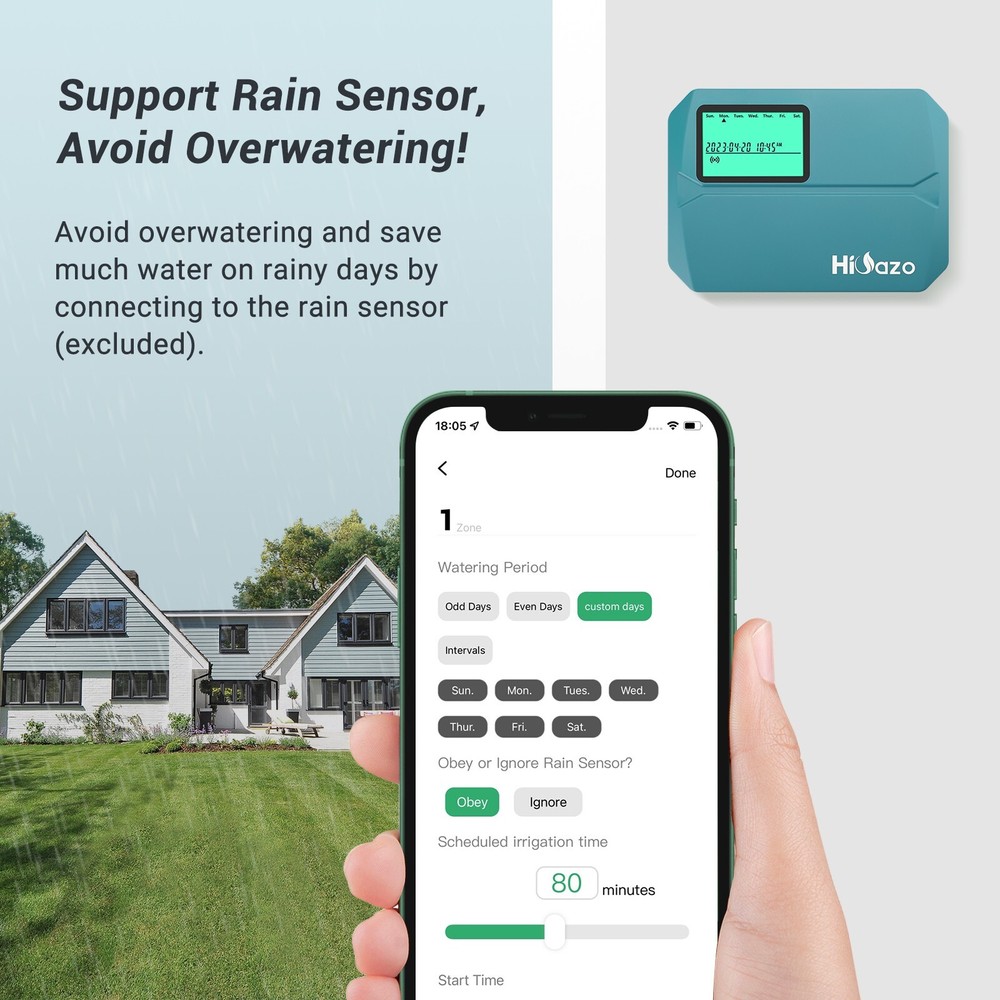 Smart Sprinkler Controller 8 Zones Sprinkler Timer APP Control Irrigation System