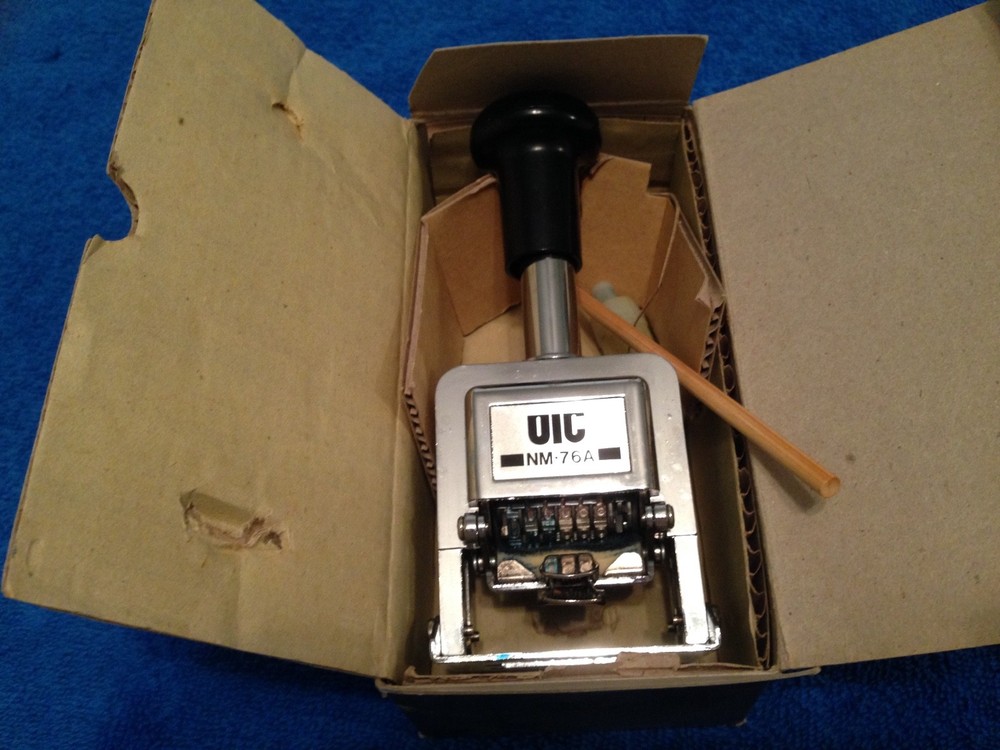 Vintage OIC Auto Numbering Machine