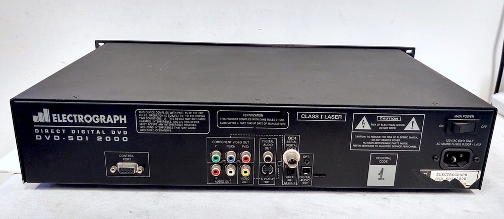 Electrograph SDI Direct Digital DVD Player