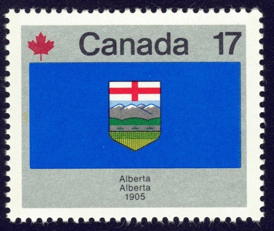 Canada sc#829 Provincial & Territorial Flags: Alberta, Mint-NH