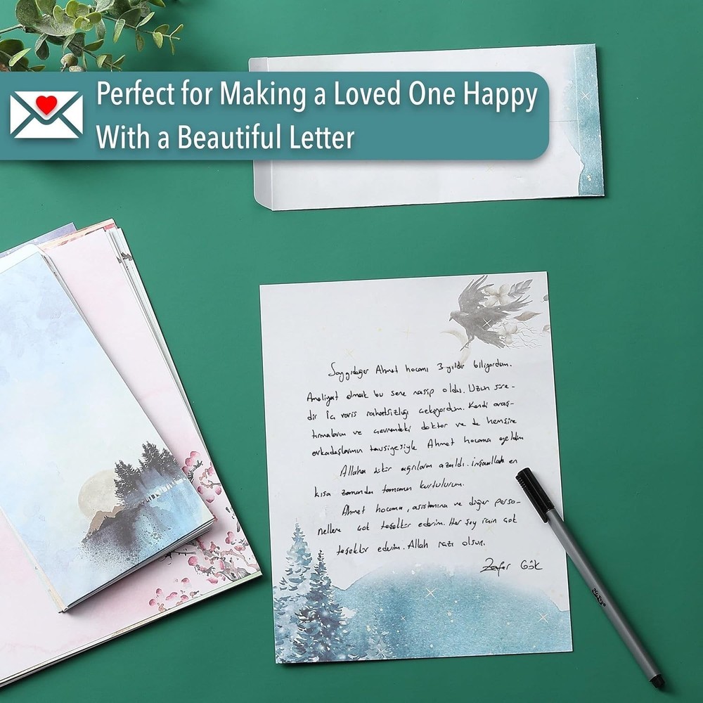 Personalized Touch: 30 Writing Papers & 18 Envelopes in Elegant Patterns
