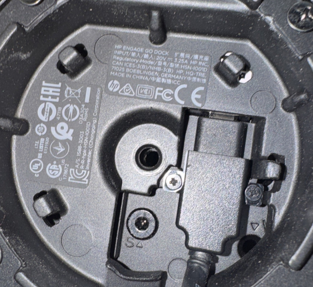 HP Engage Go Locking Dock, Black