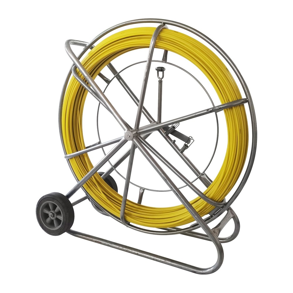 10mm 150M Fish Tape Fiberglass Pulling Wire Cable Running Rodder Duct Puller