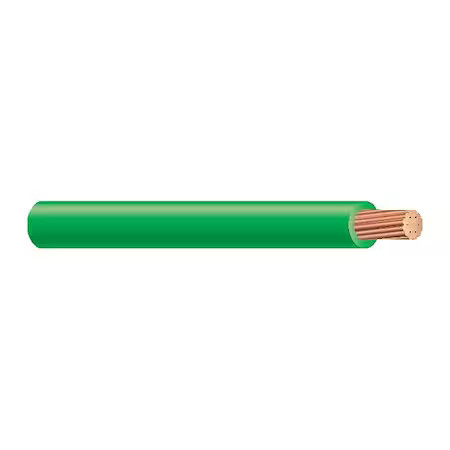 Thhn, Thwn-2 Building Wire, Copper, 10 Awg, 1C, Bare, Solid, 1000 Ft,