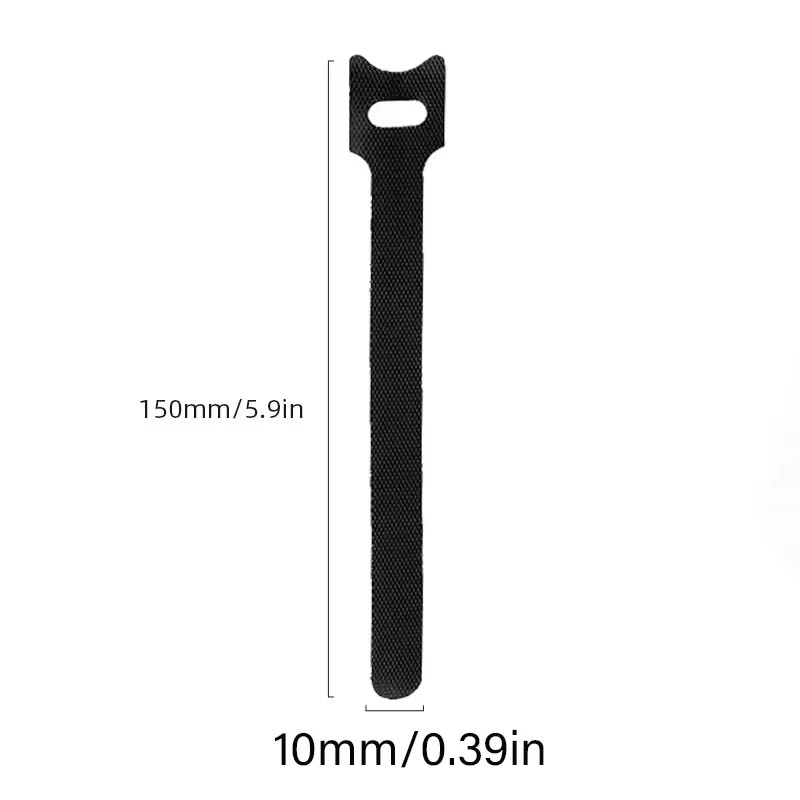 100PCS Reusable Cable Management Organizer – Hook & Loop Adjustable Straps for