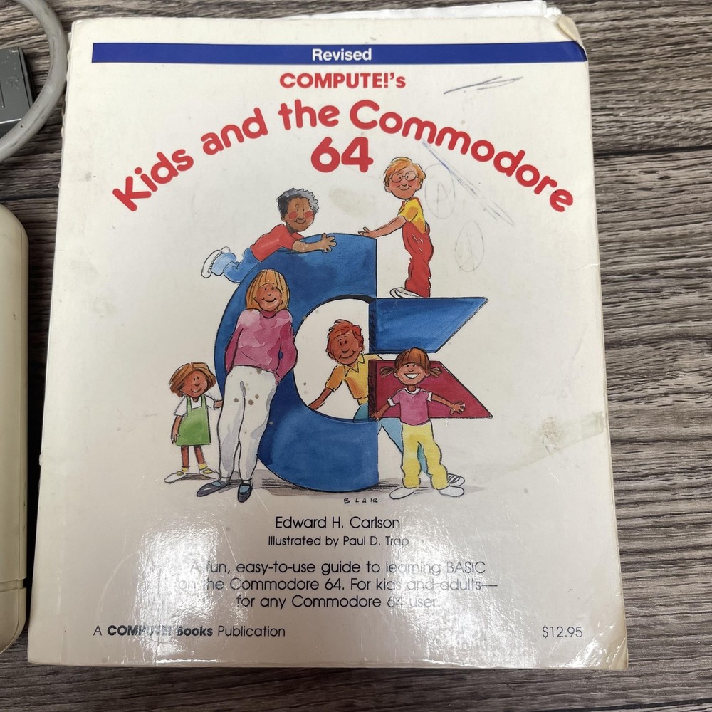 Vintage Commodore 64 Home Computer System C2N Cassette PSU Box Book Bundle