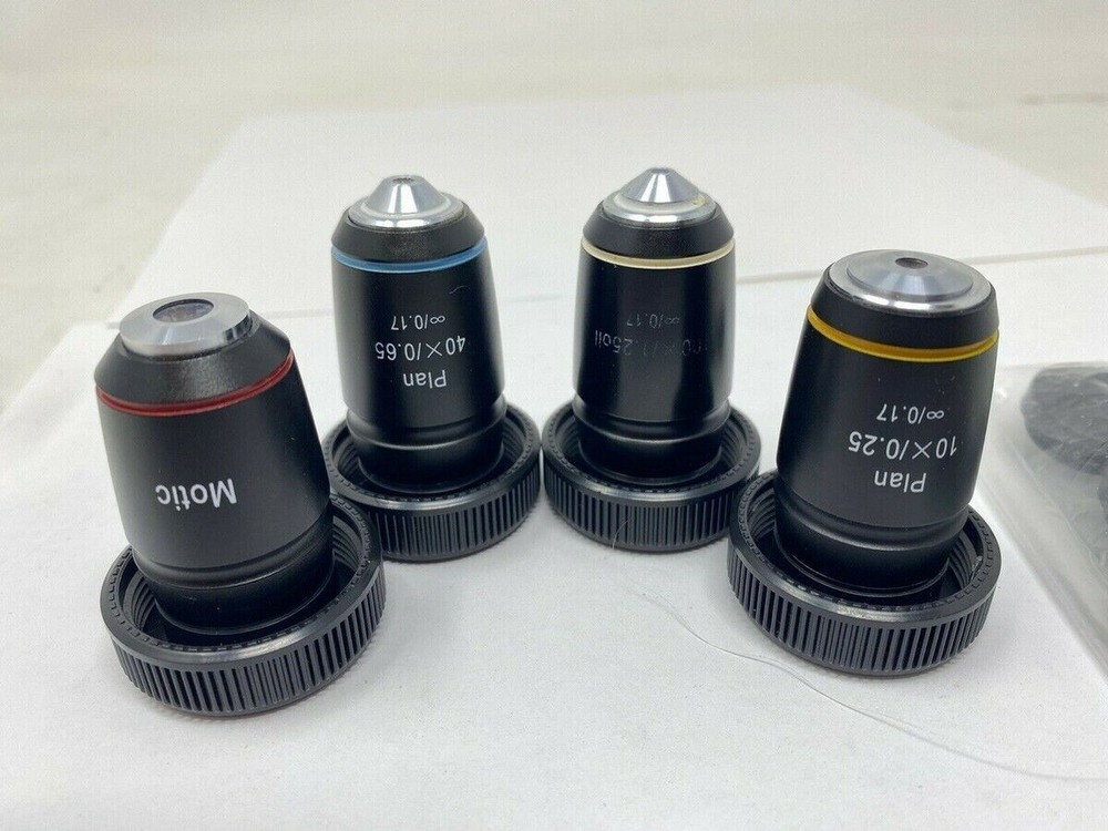 Motic BA400 Fluorescence Microscope with Plan Objectives - Used