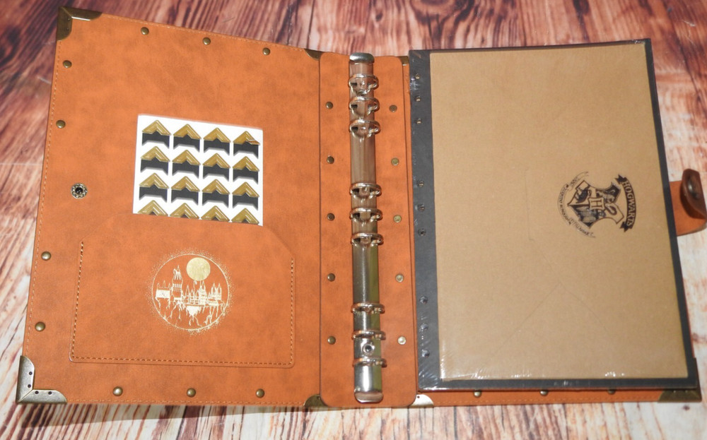 NEW Open Harry Potter Notebook A5 Courage Leather Notepad Journal Gryffindor