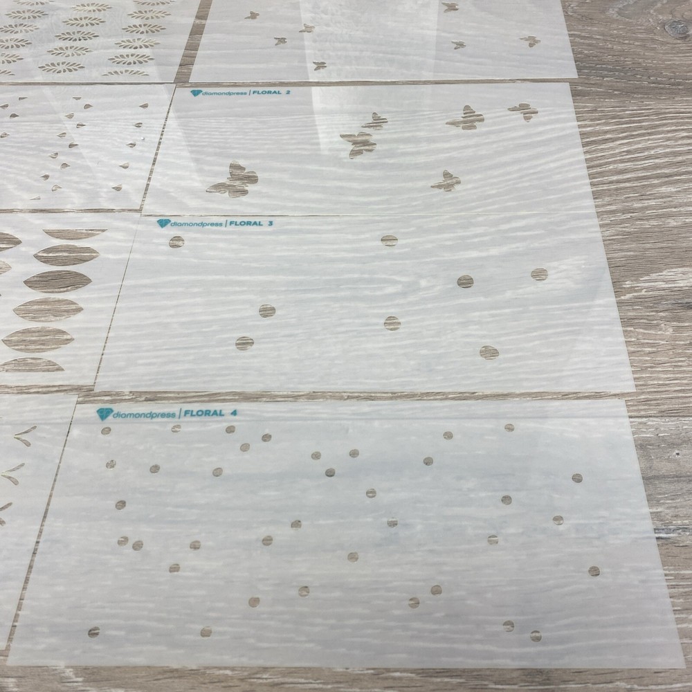 Diamond Press Playful Patterns Embossing and Stencil Kit 852096