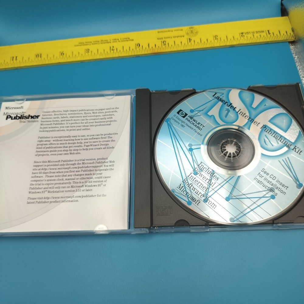HP LaserJet Internet Publishing Kit CD Vintage Software 90s Computing Classic