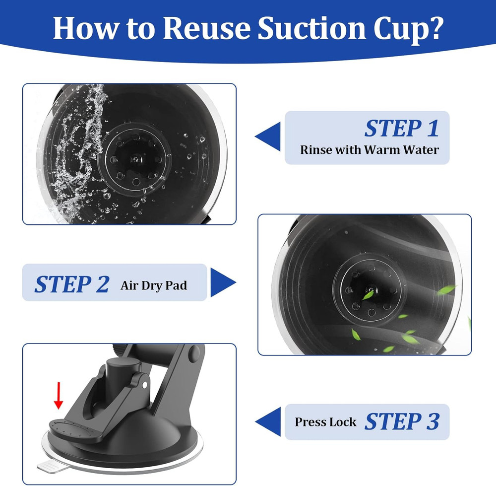 Radar Detector Mount,Heavy Duty Windshield and Dashboard Suction Cup Mount,Ra...