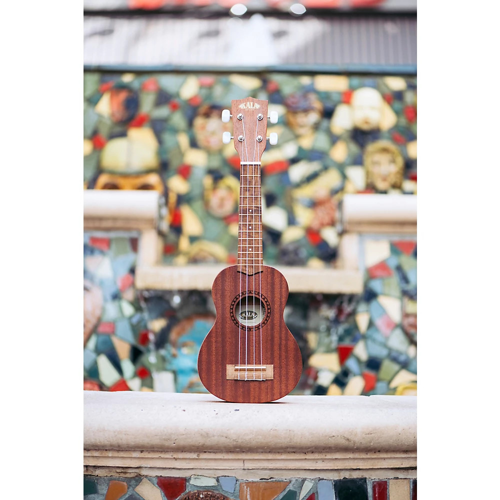 Kala Satin Mahogany Soprano Ukulele No Binding