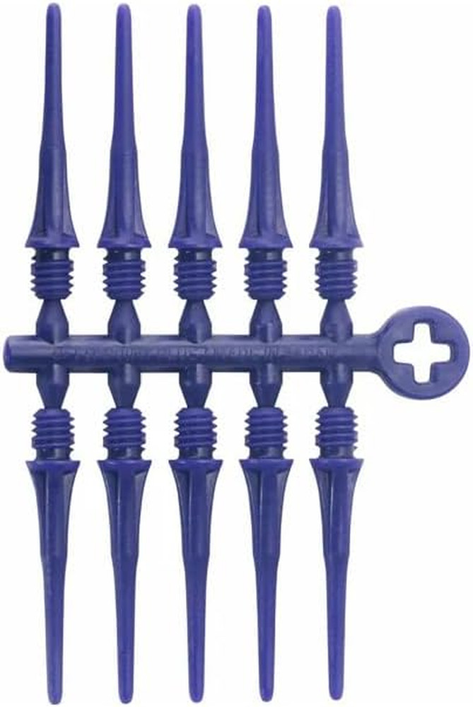 Fit Point Plus Dart Tips 50 Pack Dark Blue Durable Soft Tip Replacement