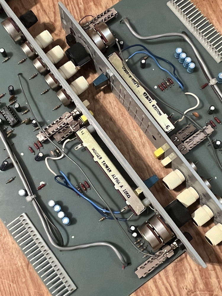 pair vintage 1982-83 Neotek Series I submaster fold-back console strips modules