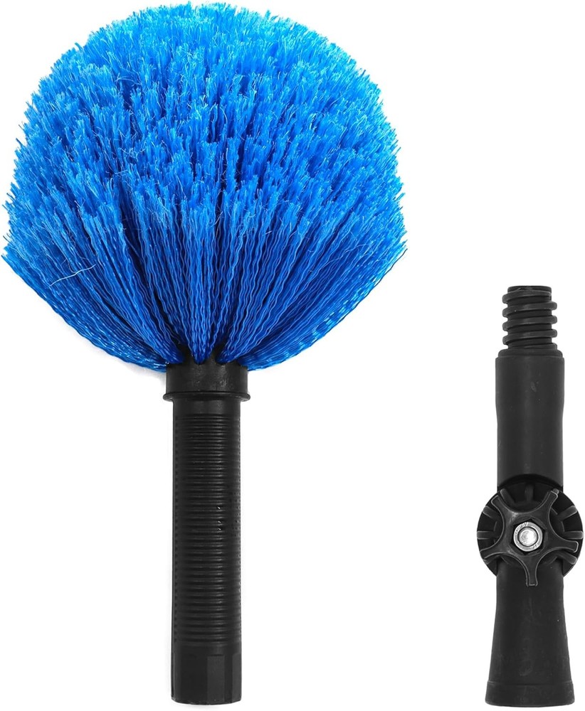 Twist-On Cobweb Duster Head, Soft Bristles Spider Web Duster Brush for