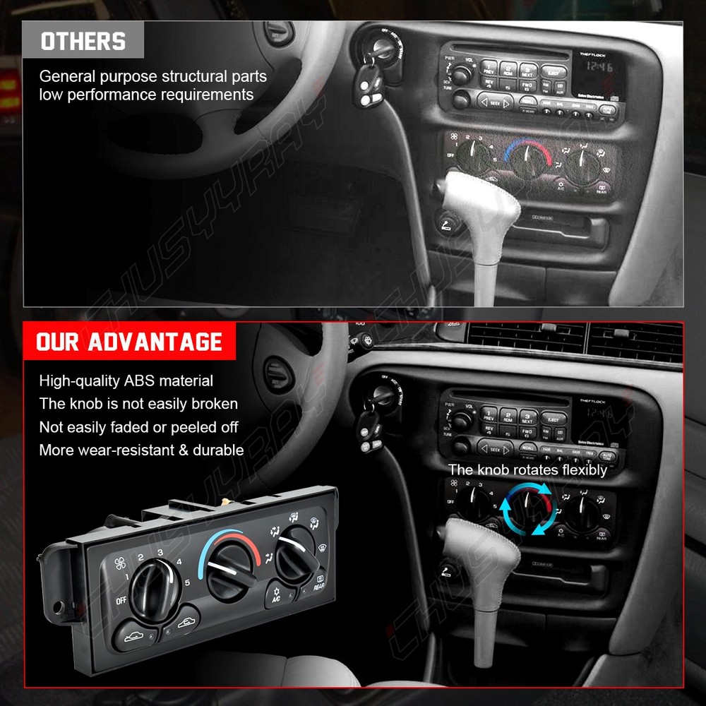 Climate Control Unit A/C Heater Control Switch For 1997-99 Oldsmobile Cutlass