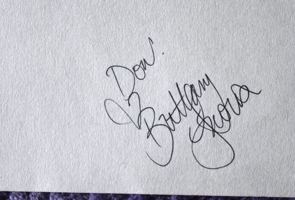 Brittany Snow Original Hand Signed Paper