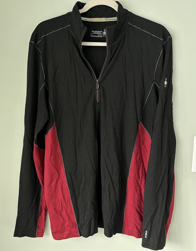 Smartwool Merino Sport 150 Long Sleeve 1/4 Zip Men's Large Base Layer Pullover