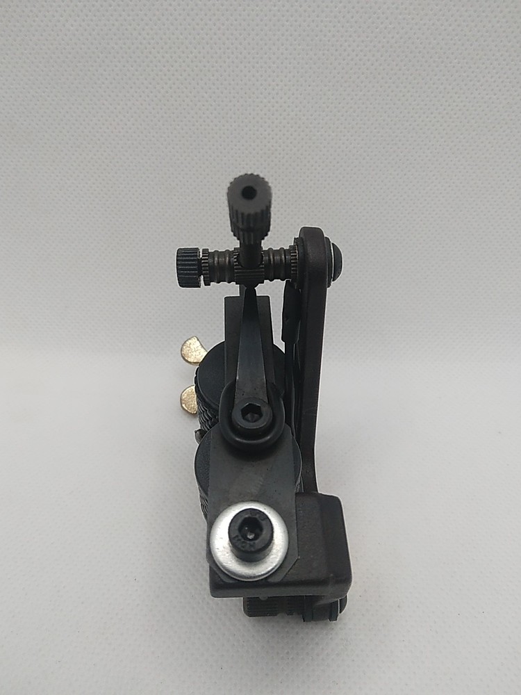 Red Coil Tattoo Machine with Engraved Design