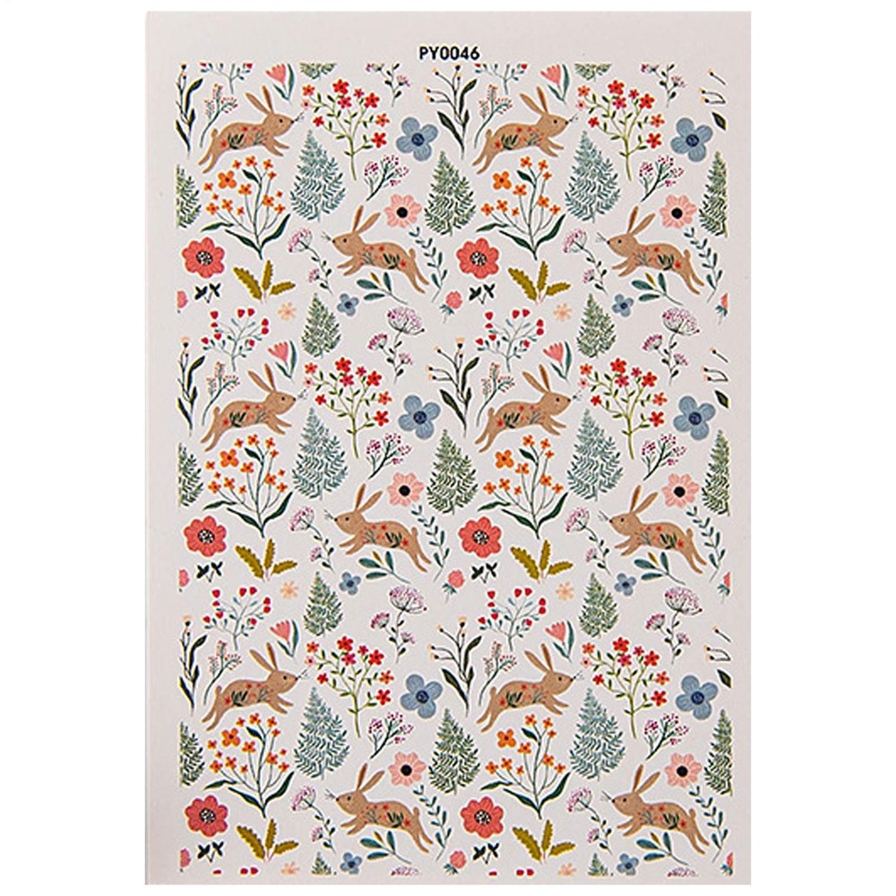 Clay Transfer Sheets Flower Pottery Clay Decals Vibrant Transfer