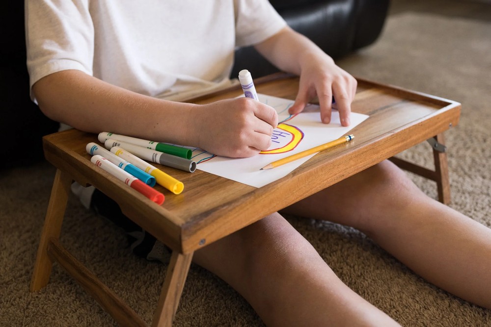 Better Homes & Gardens Acacia Wood Rectangular Bed Tray