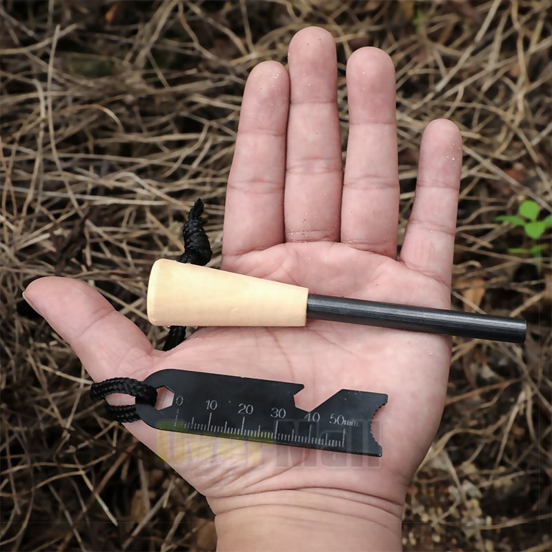 Magnesium Fire Starter with Striker, High Temp Magnesium Rod, Fire Starters Rod