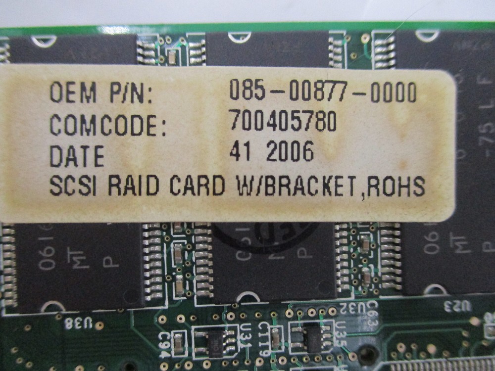 Adaptec ASR-2130SLP 128M SCSI Raid Controller Card with Bracket & Riser Tested