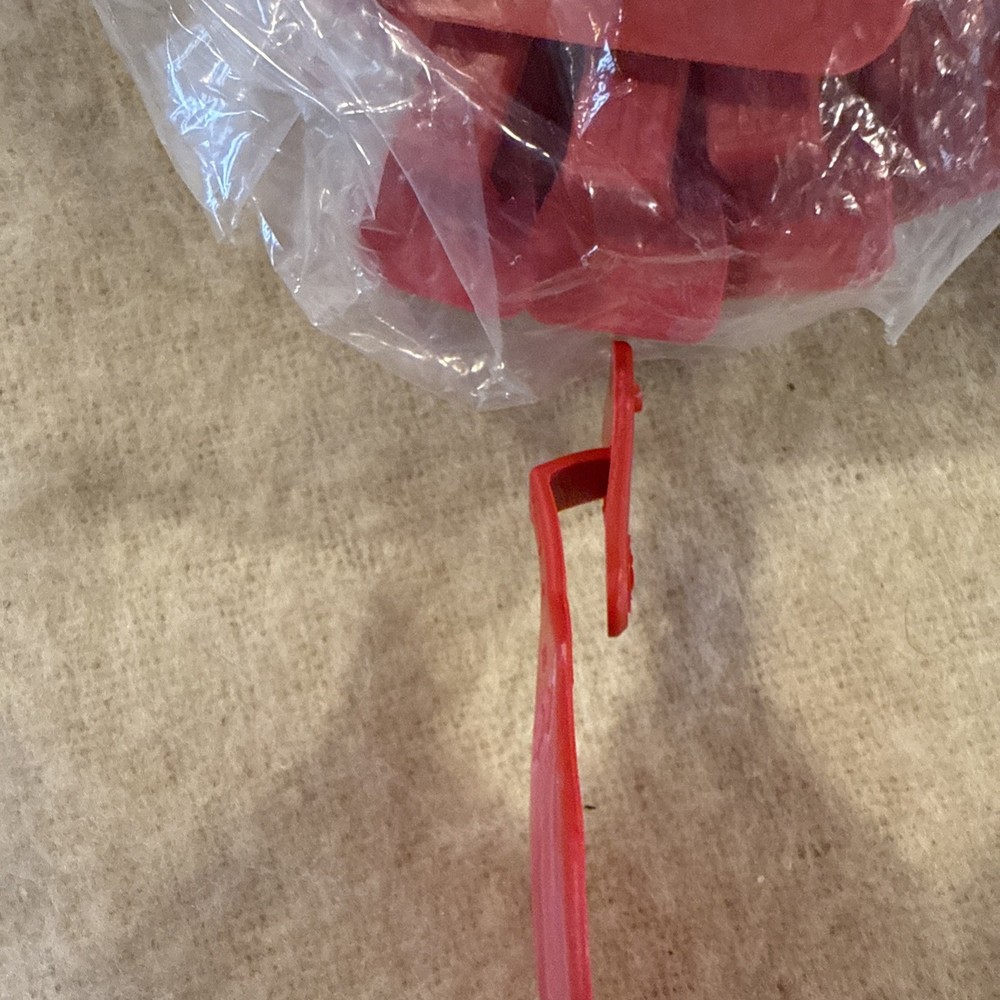 Red Livestock Ear Tags (50) Numbered