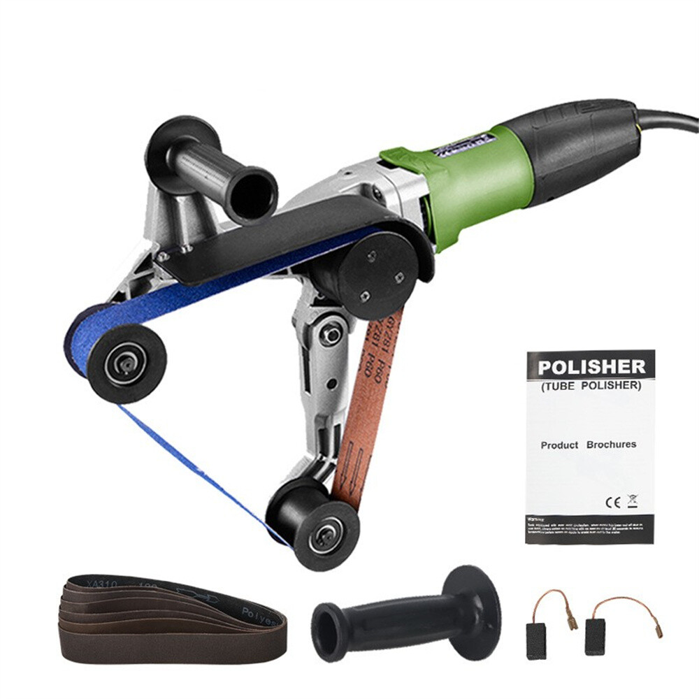Tube Polisher 800W Belt Sander Sanding Machine Variable Speed Cordless Machine