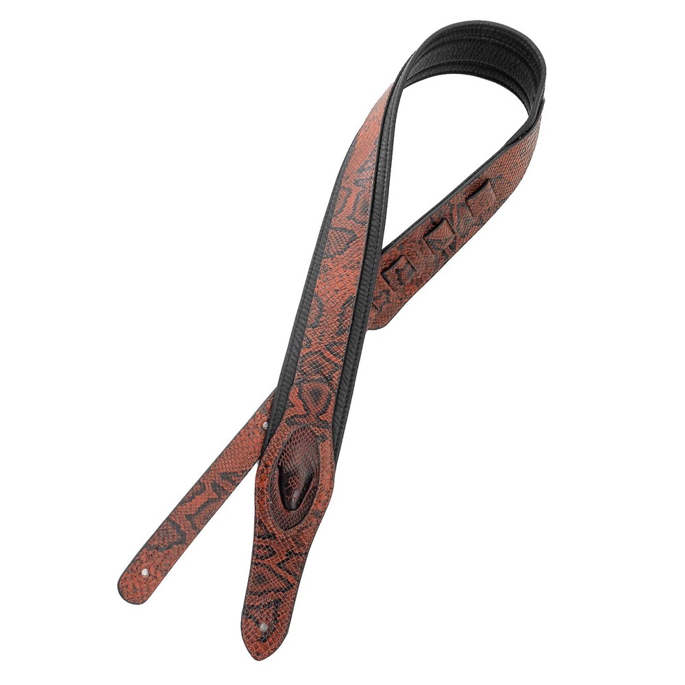 Walker & Williams SF-01 Copper Brown Snake Pattern Strap with Snakehead 