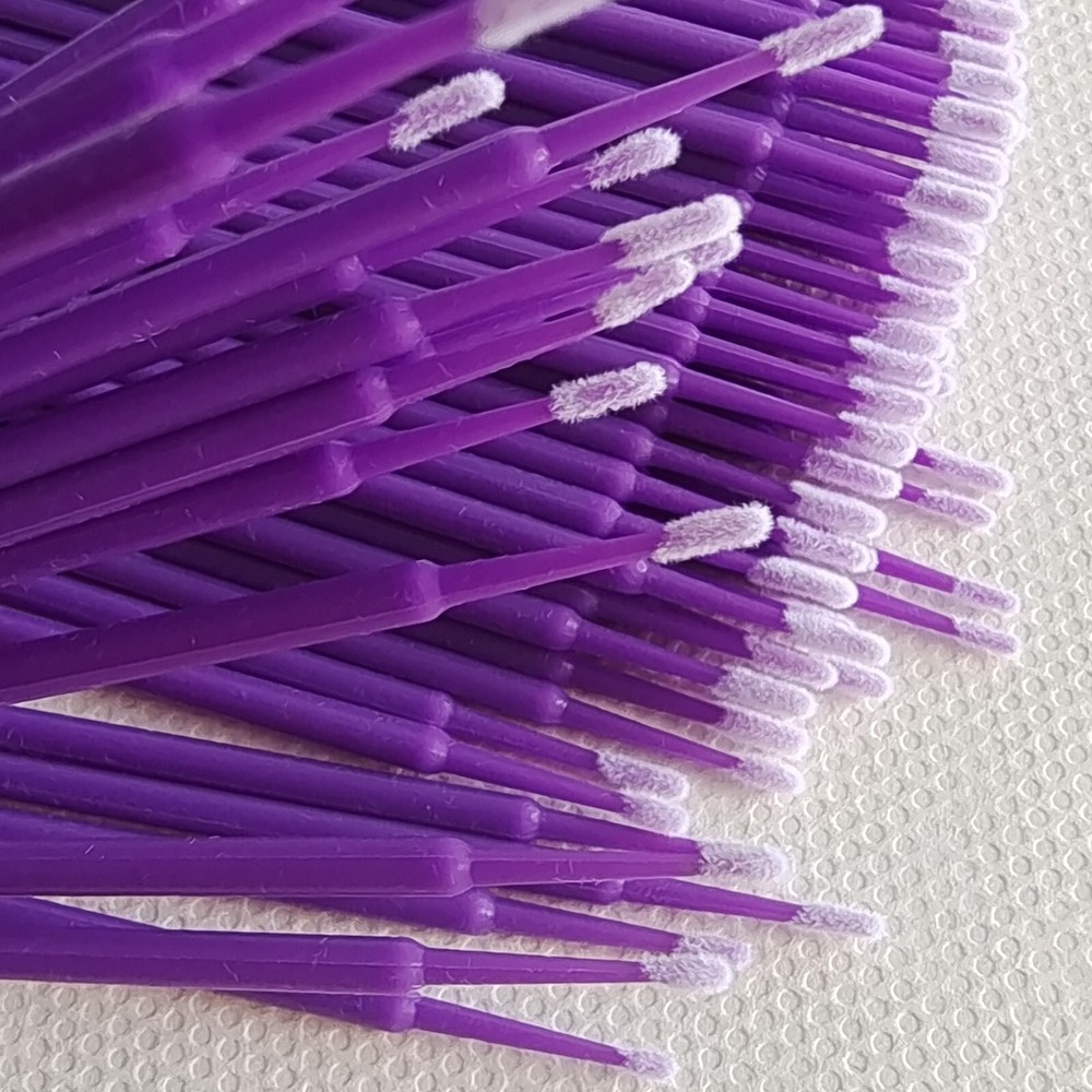 100Pcs Micro Brushes Applicators Microbrush Dental Regular Fine Super Fine Eye