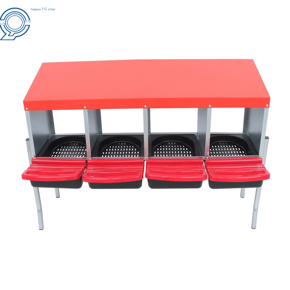 4 Hole Chicken Nesting Box Hen Laying Boxes Roll Away Nesting Box for Laying Egg
