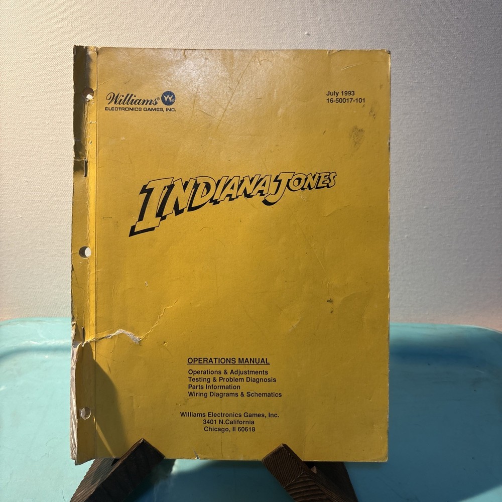 Indiana Jones Pinball Manual
