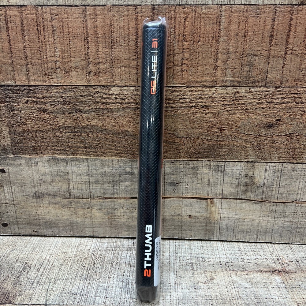 2Thumb OG Lite 31 Putter Grip Black/Orange NEW!