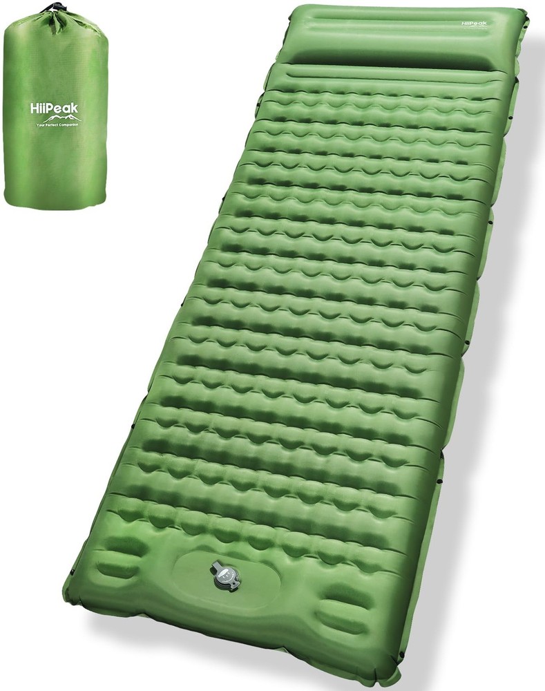 Sleeping Pad for Camping- Ultralight Inflatable Sleeping Mat with Built-in Fo...