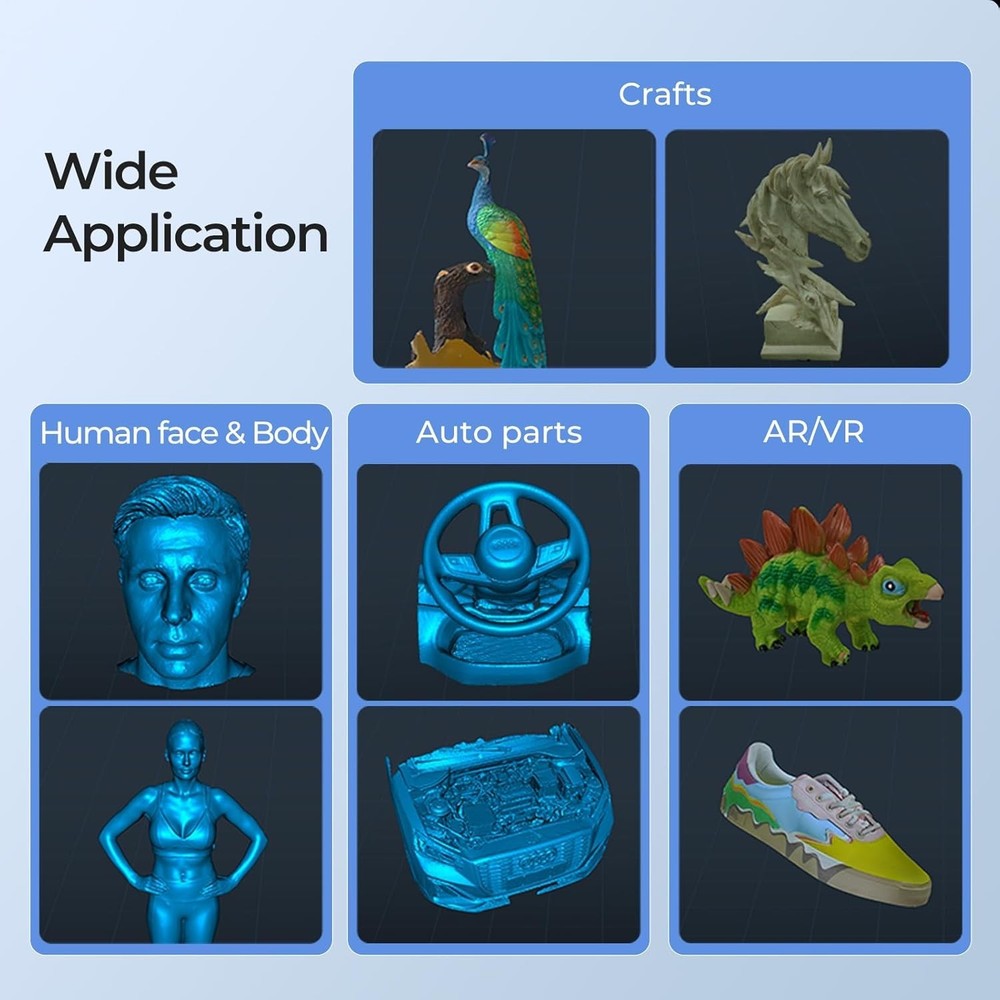 High-Resolution CR-Scan 3D Handheld Scanner - 60FPS, Fast & Accurate Results