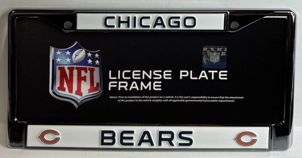 Chicago Bears License Plate Frame