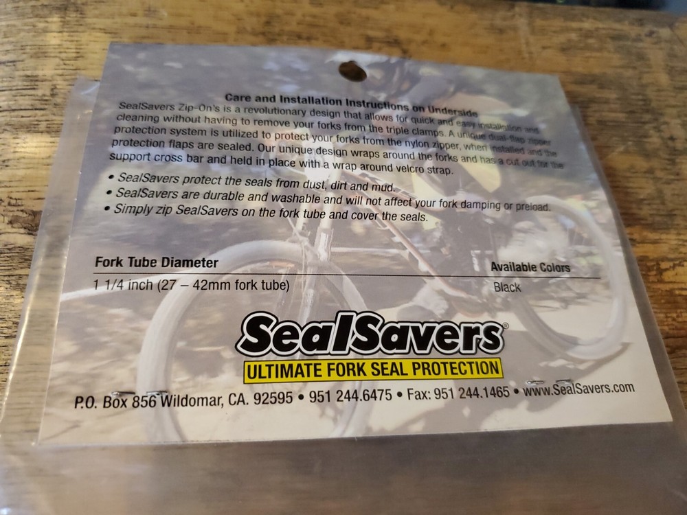 Seal Savers ultimate fork seal protection zip on fork boots