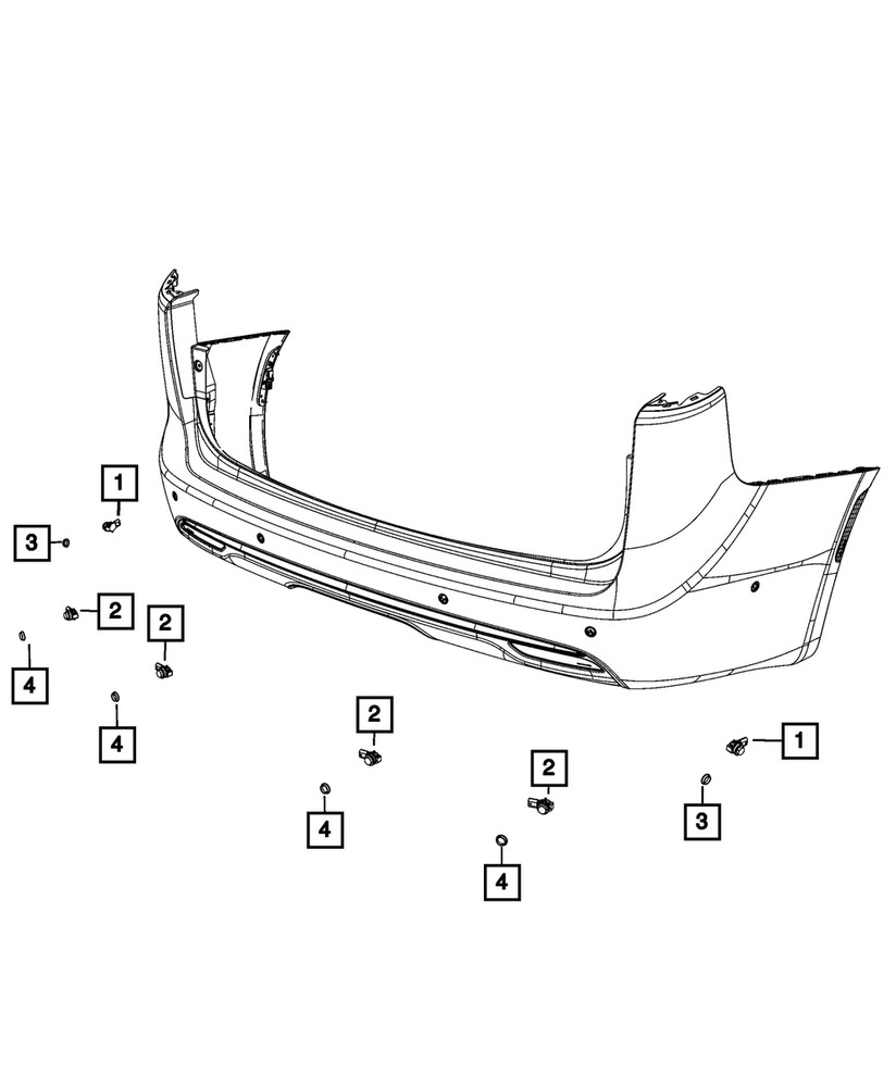 Genuine Mopar Park Assist Sensor 5XG31TZZAA