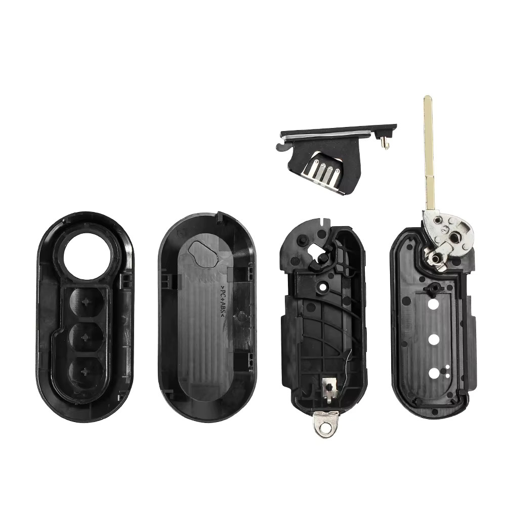 Fiat 500 shell remote control key cover with logo *°°