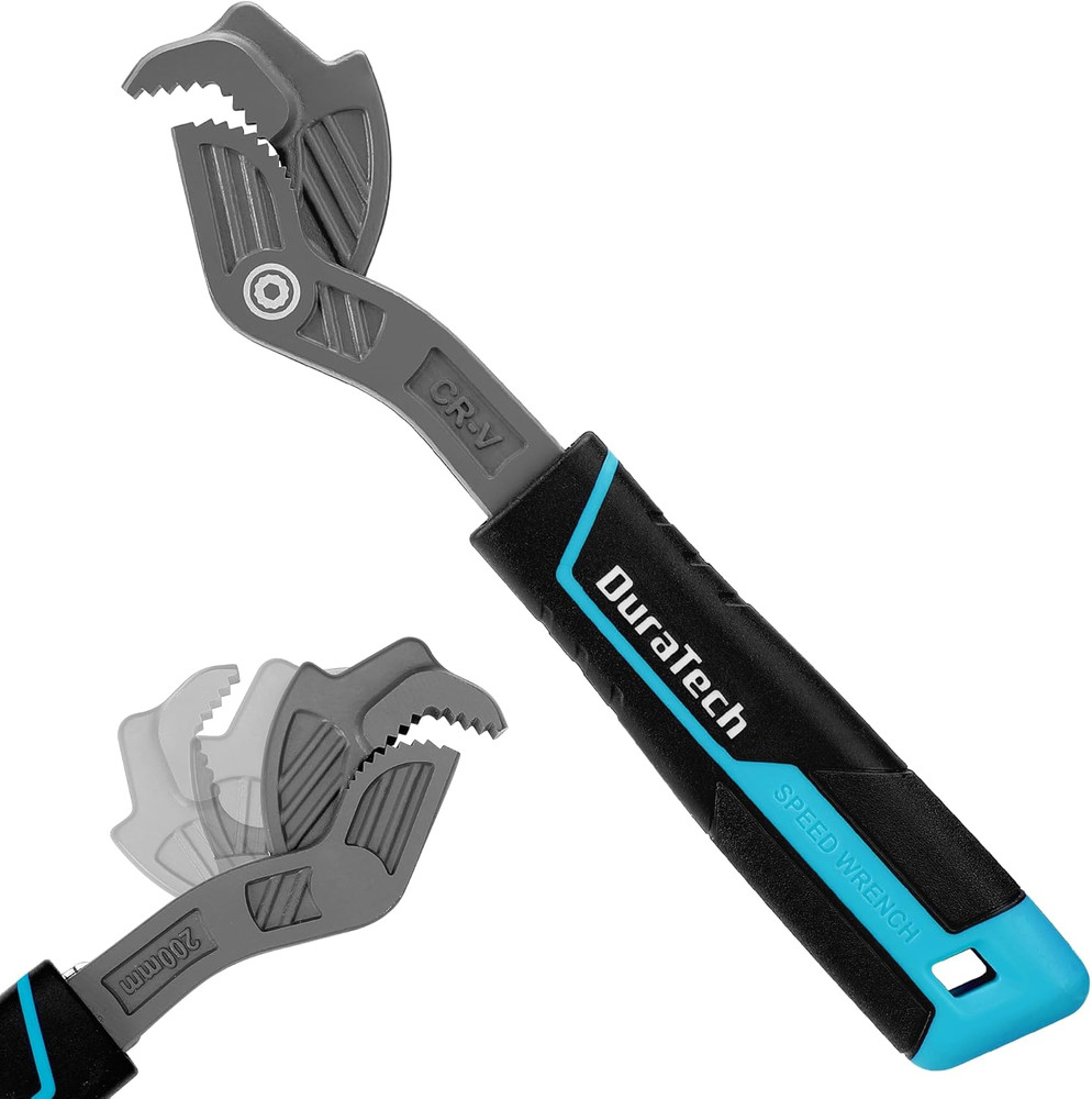 8-Inch Self-Adjusting Wrench, Multifunctional Self-Locking Wrench, Adjustable Si