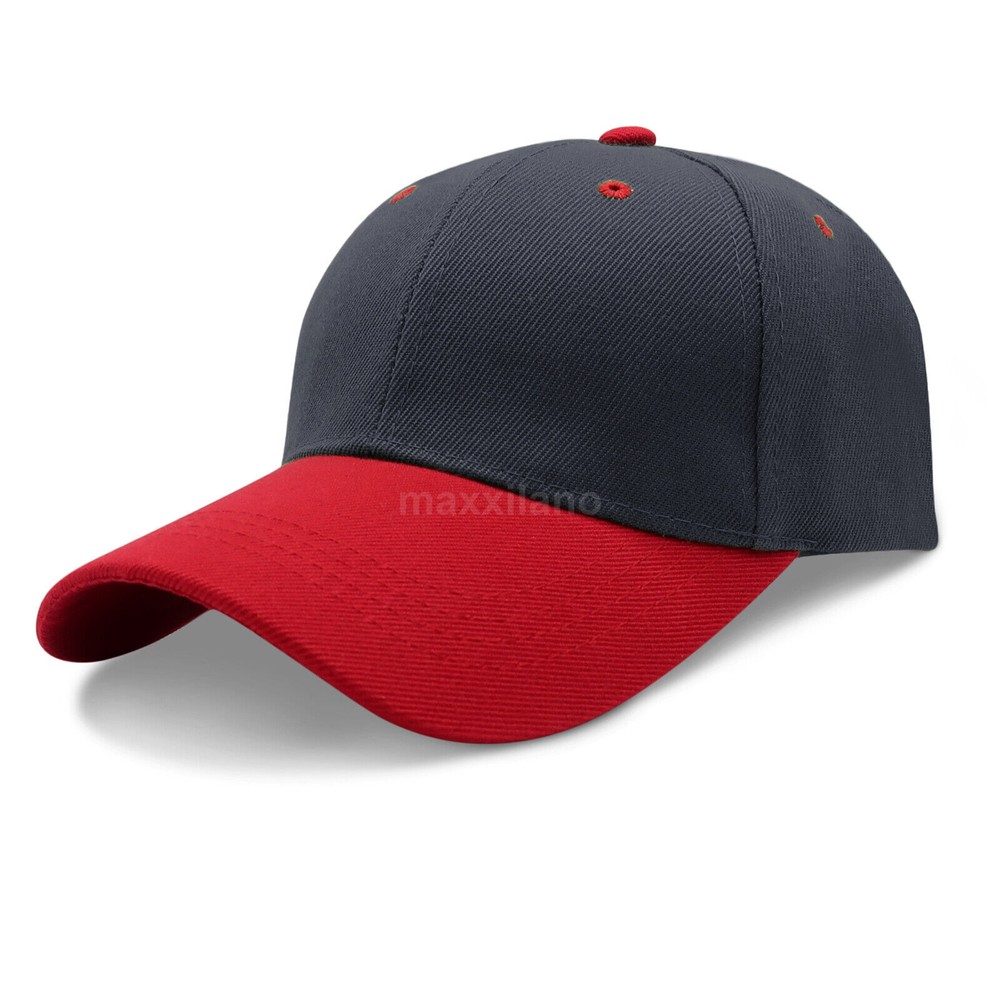 Baseball Cap Plain Trucker Hat Adjustable Solid Hats Polo Golf Style Visor Caps