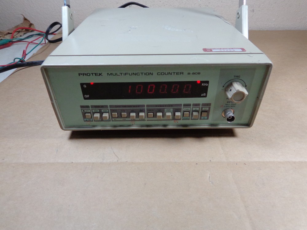 Protek Multifunction Frequency Counter model B-808 electronic test equipment C22