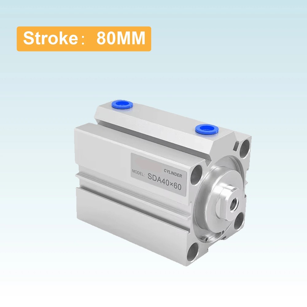 SDA Series Thin Double Acting Pneumatic Cylinder, 20-32mm Bore