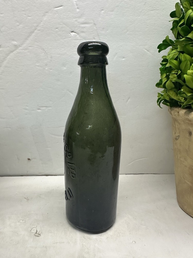 Antique E. P Shaw & Co. Ltd Wakefield Green Bottle