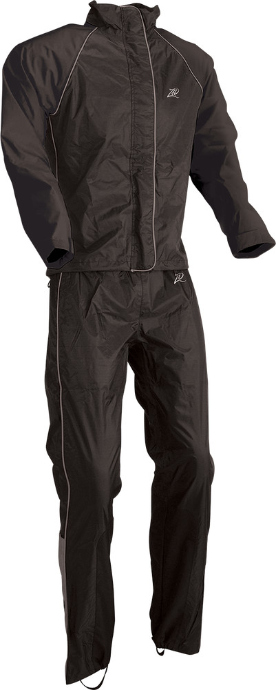 Z1R Womens 2-Piece Rainsuit Black