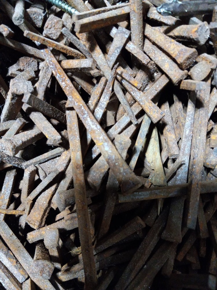 Antique Iron Nails W Rectangle Heads 50