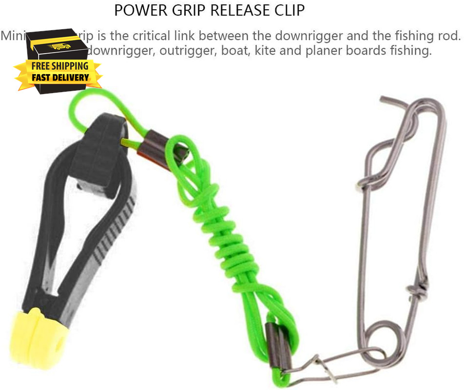 Stacker Downrigger Release Clip,Mini Power Grip Board Mast Release Snap Clip for