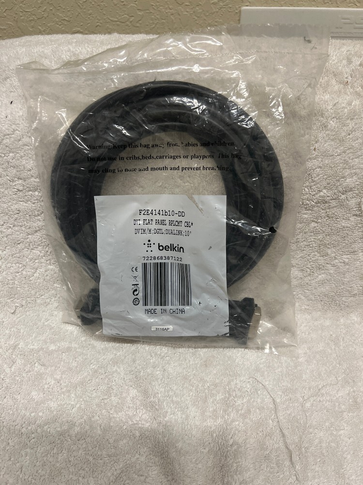 Belkin F2F4141B10-DD DVI FLAT PANEL REPLACEMENT CABLE
