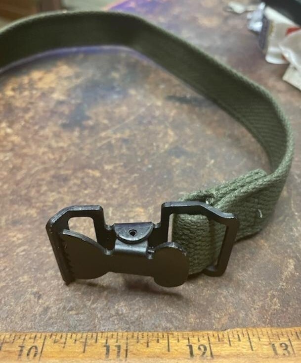Web Strap with Steel Buckle & Brass Tip (NOS)